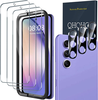 Panzer Schutzglas Samsung A54 5G 3er Set 9H Display Anti-Kratz