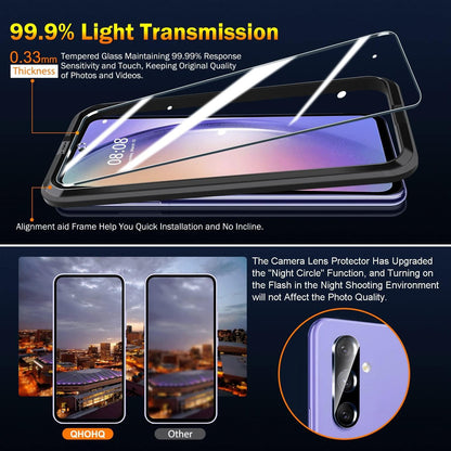 Panzer Schutzglas Samsung Galaxy A54 5G Displayschutz Anti-Kratz 3 Stück