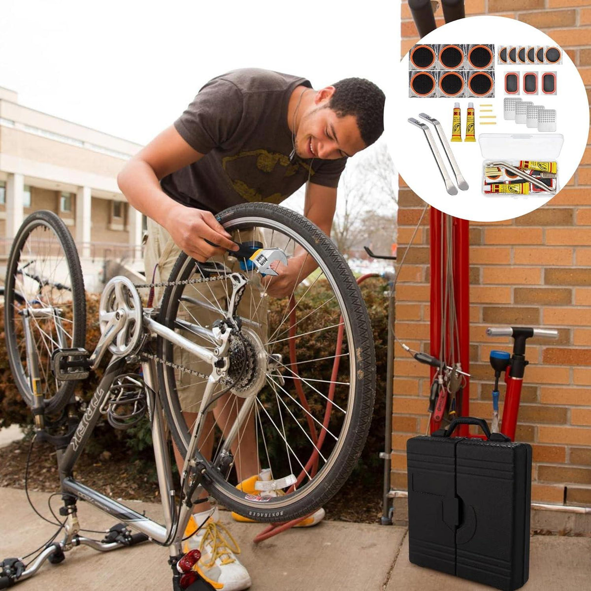 Flickzeug Fahrradreifen Reparaturset für Radfahrer Motorräder