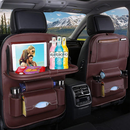 2x Auto Rücksitz Organizer mit Tablet Halterung & Stauraum