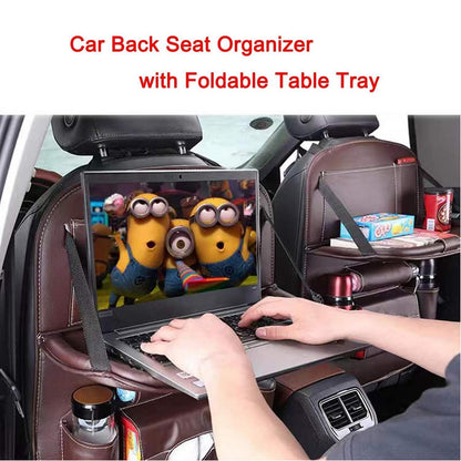 2x Auto Rücksitz Organizer mit Tablet Halterung & Stauraum