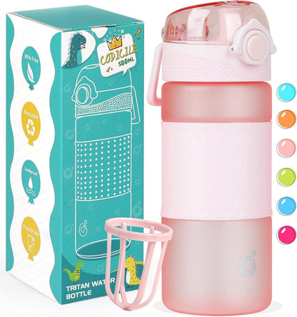 Kinder Trinkflasche 500ml BPA-freie Wasserflasche mit Griff und