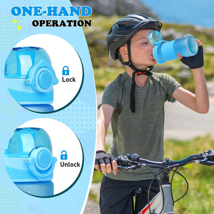Trinkflasche Kinder 500ml BPA-frei Sportflasche Auslaufsicher Fruchteinsatz