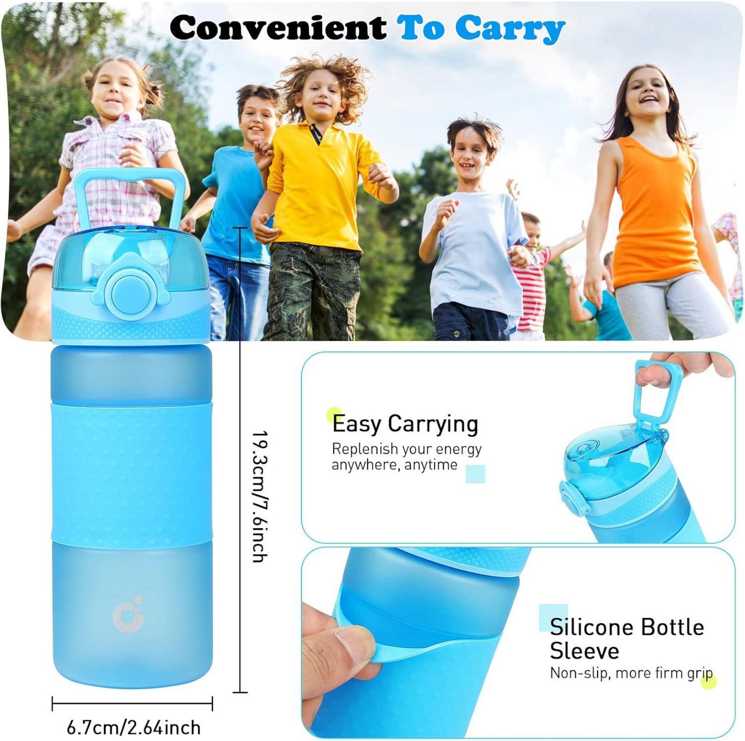 Trinkflasche Kinder 500ml BPA freie Wasserflasche Auslaufsicher mit