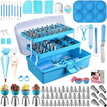 Backzubehör Set 236-teilig mit Aufbewahrungsbox. Spritzbeutel und