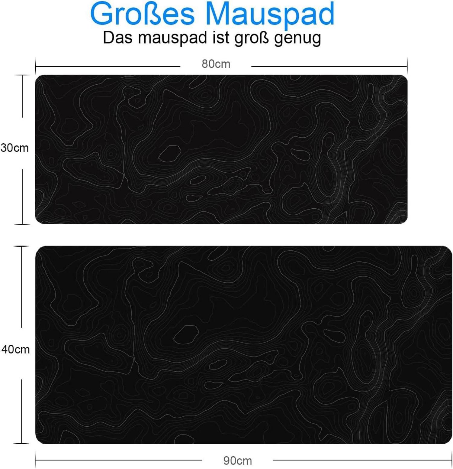 Gaming Mauspad XXL 800x300 mm Kunst Design Anti-Rutsch Wasserdicht