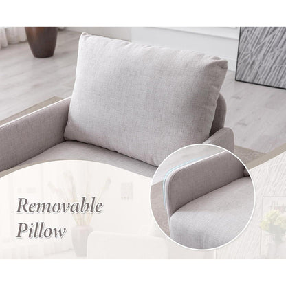 Loungesessel Leinen – Bequemer Polstersessel für Wohnzimmer & Schlafzimmer