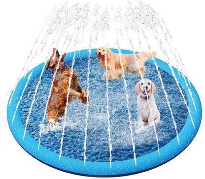 YAUNGEL Hundepool 175cm Planschbecken Verdickt Splash Pad