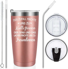 Abschied Kollegin Jobwechsel Geschenk 20oz Thermobecher mit Deckel