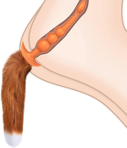 Anal Butt Plug mit Abnehmbarem Fuchsschwanz für Männer und Frauen