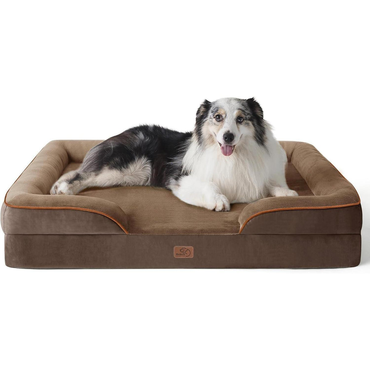 Orthopädisches Hundebett L 106x80cm, braun