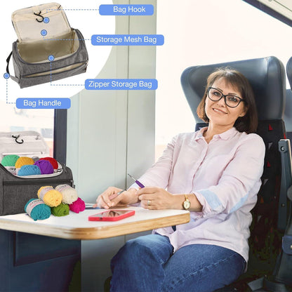 YINVA Häkelnadel Set 90 Stück Häkelgarn Ergonomische Nadeln Crochet Strickzubehör