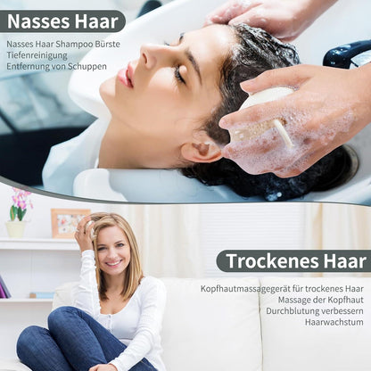 Kopfhaut Massagebürste Haarwaschbürste Silikon Shampoo Bürste Scalp Massager