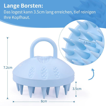 Kopfhaut Massagebürste Silikon Haarmassagebürste Shampoo Bürste Scalp