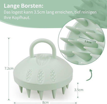 Kopfhaut Massagebürste 100% Silikon Haarwaschbürste für Haarwachstum