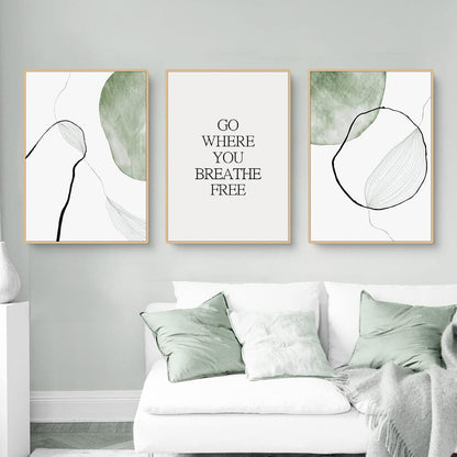3-teiliges Poster Set: Natur & Blumen, 30x40cm