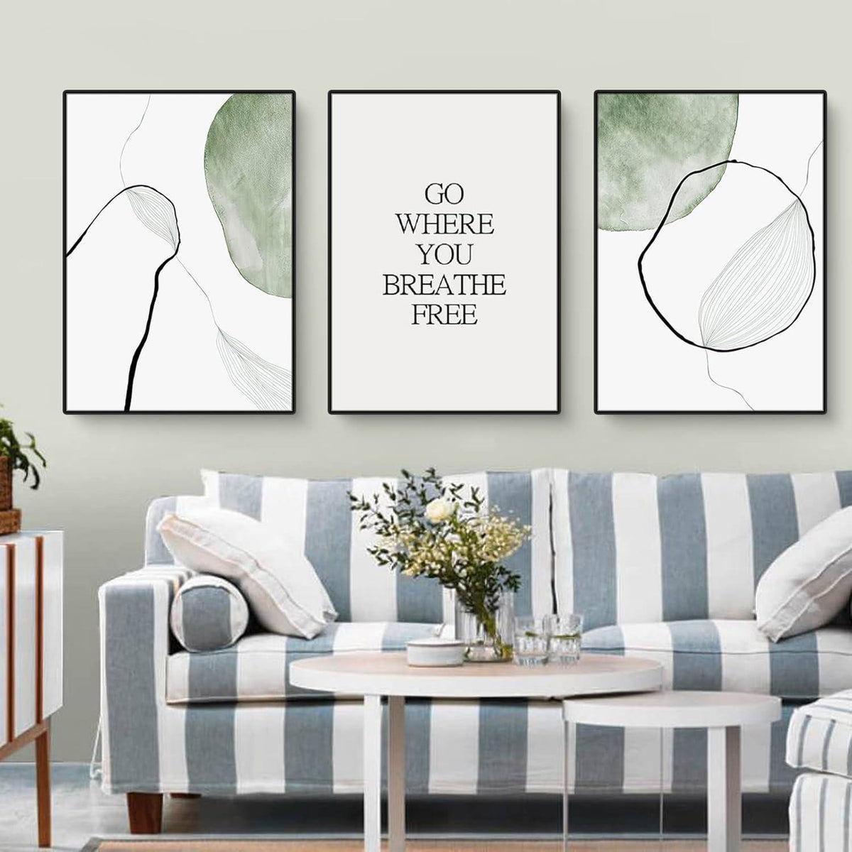 3-teiliges Poster Set: Natur & Blumen, 30x40cm