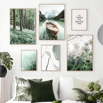3-teiliges Poster Set: Natur & Blumen, 30x40cm