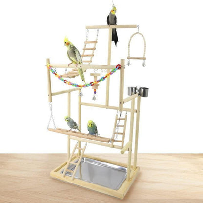 Papagei Spielplatz & Vogelständer – 48x33.5x94.5cm