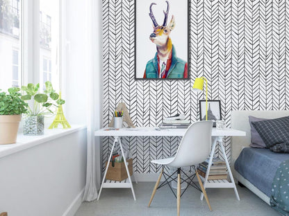 Selbstklebende Streifen Tapete Möbelfolie wasserdicht 0.4W x 10L m