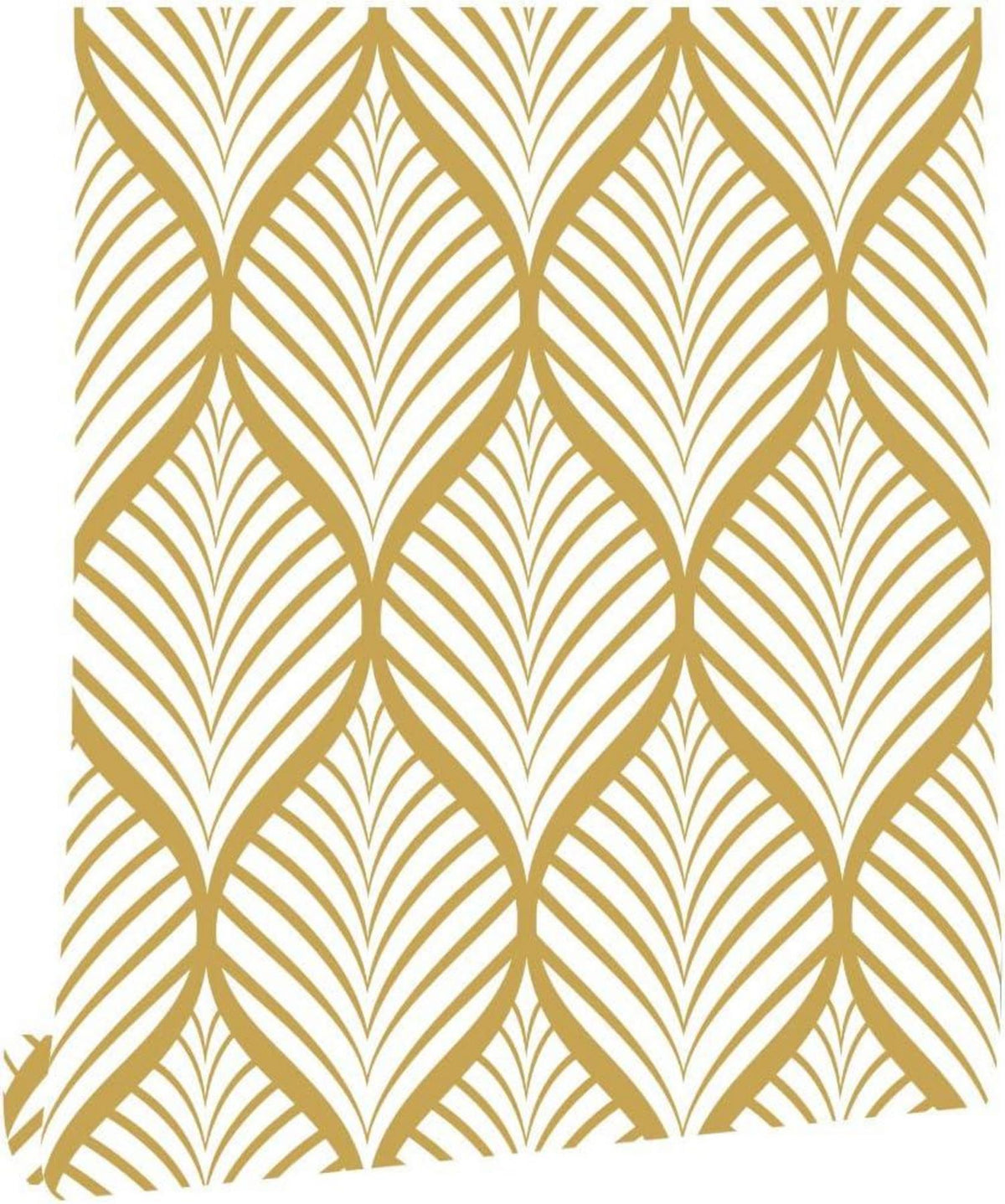 Selbstklebende Tapete Geometrisches Muster Gold 44cm x 600cm