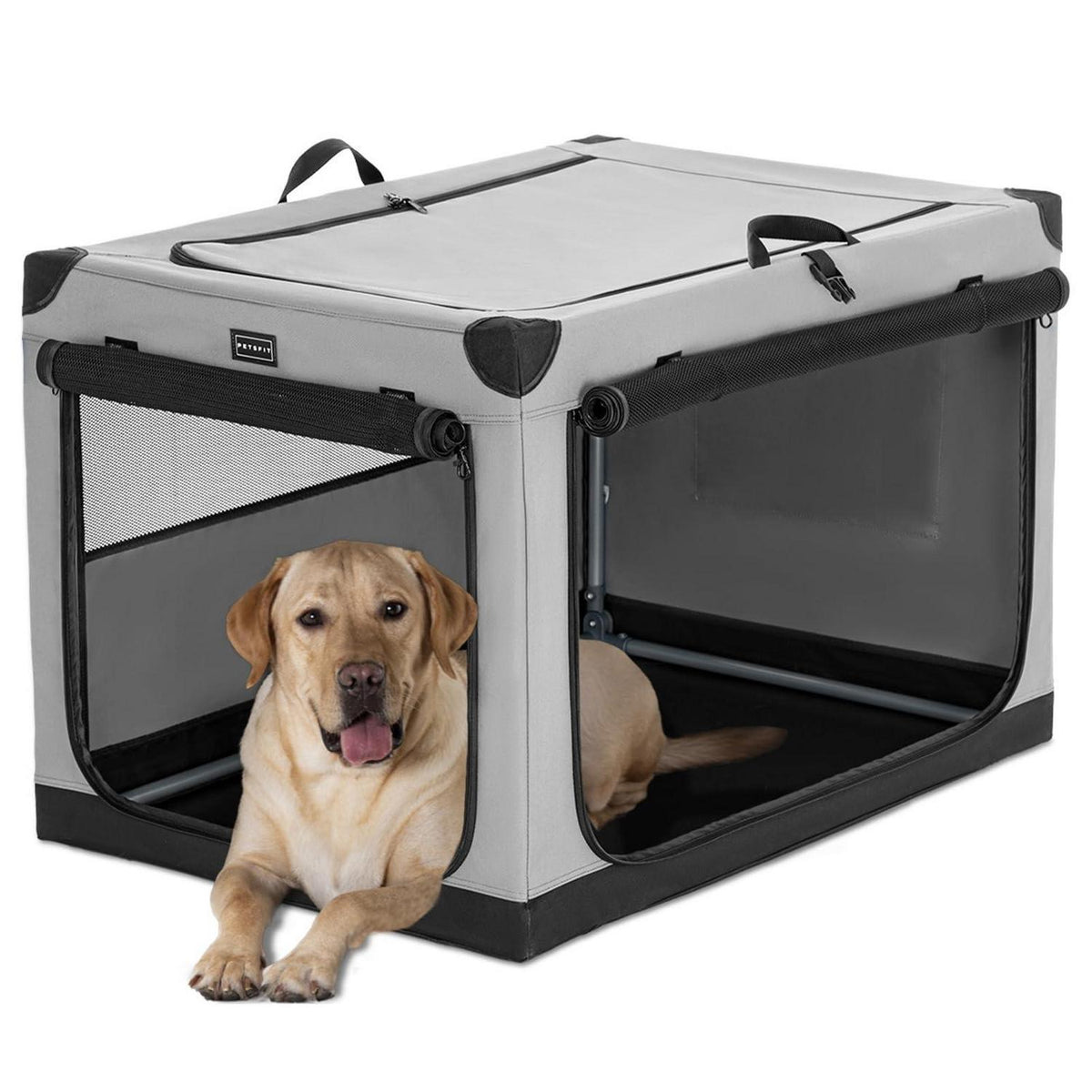 Faltbare Hundebox mit Stoffbezug – Sicher & Komfortabel für Reisen