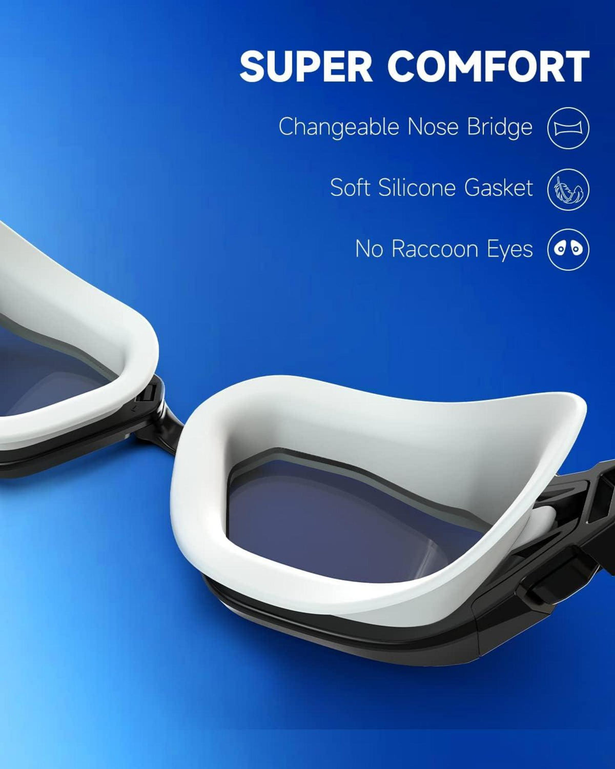 Schwimmbrille Polarisiert UV-Schutz Wasserdicht Austauschbare