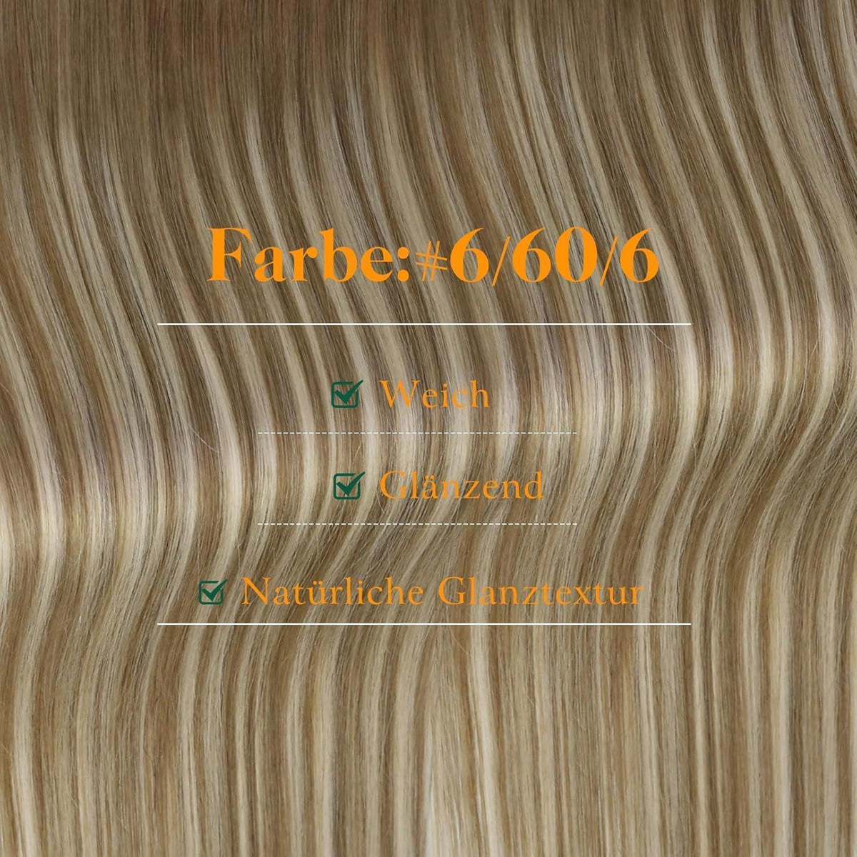 Echthaar Tape Extensions Blond Balayage Ombre 50cm