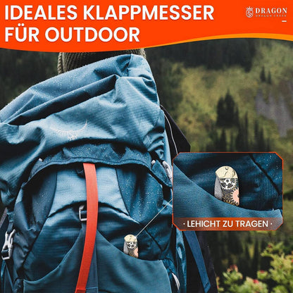 Dragon Creek VG-10 Damastmesser Outdoor Survival 60HRC