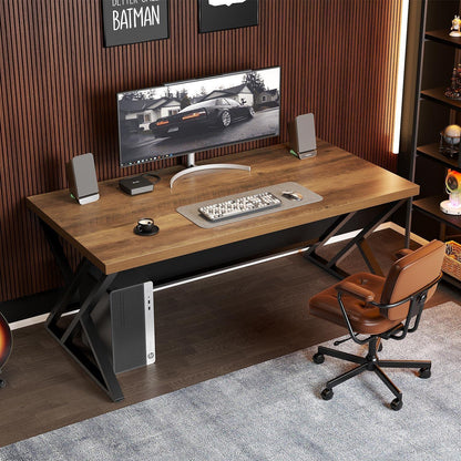 Holz-Computertisch Rustikaler Home Office Schreibtisch