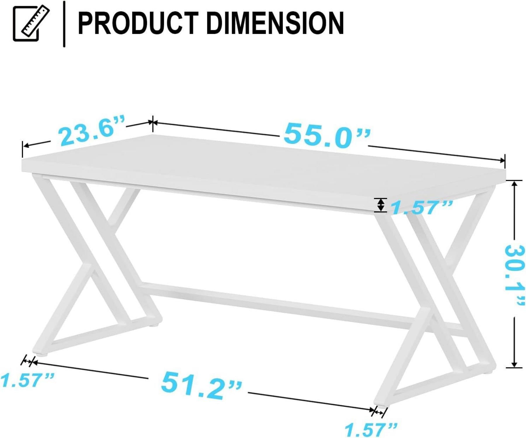 LVB Computertisch Industriedesign Studiertisch 140 x 60 cm
