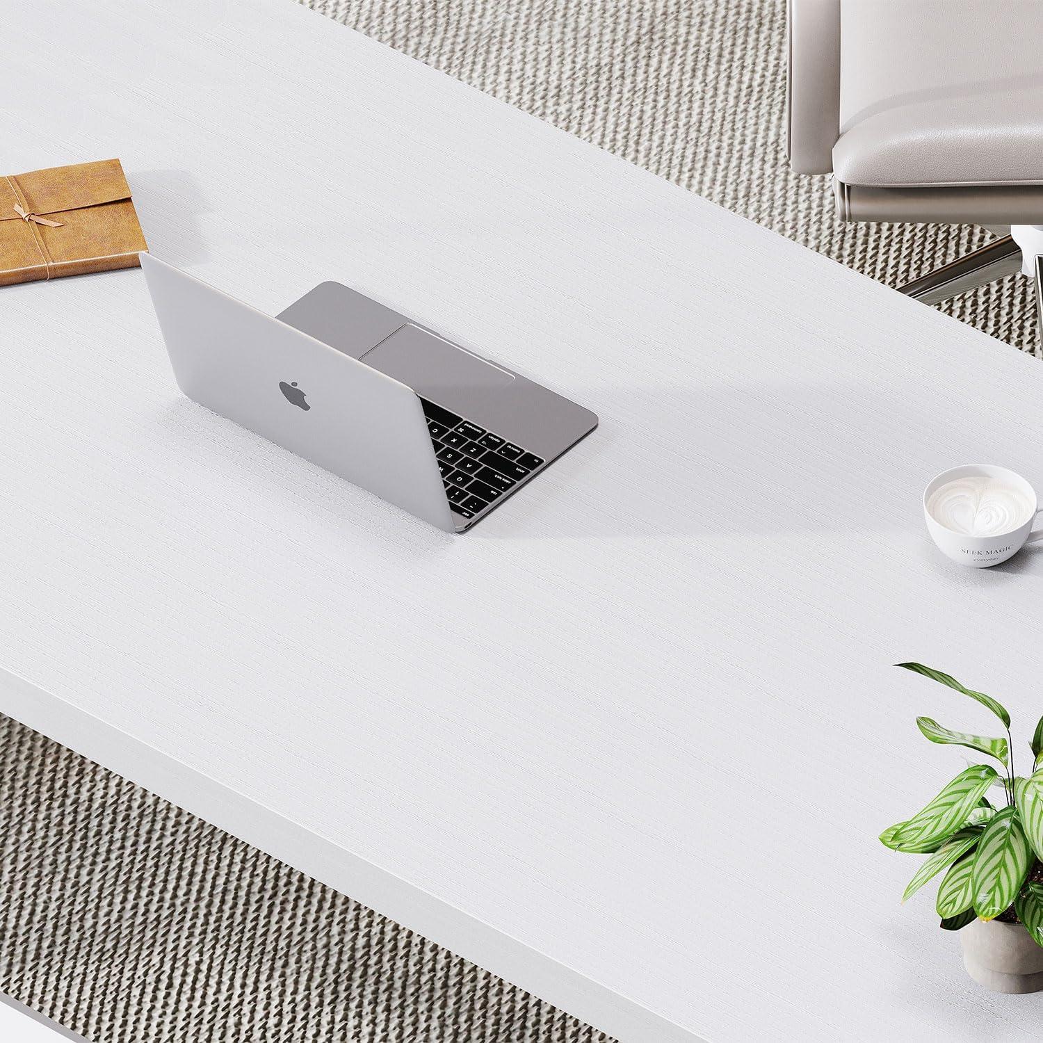 LVB Computertisch Studiertisch Industrie Design 140 x 60 cm Weiss