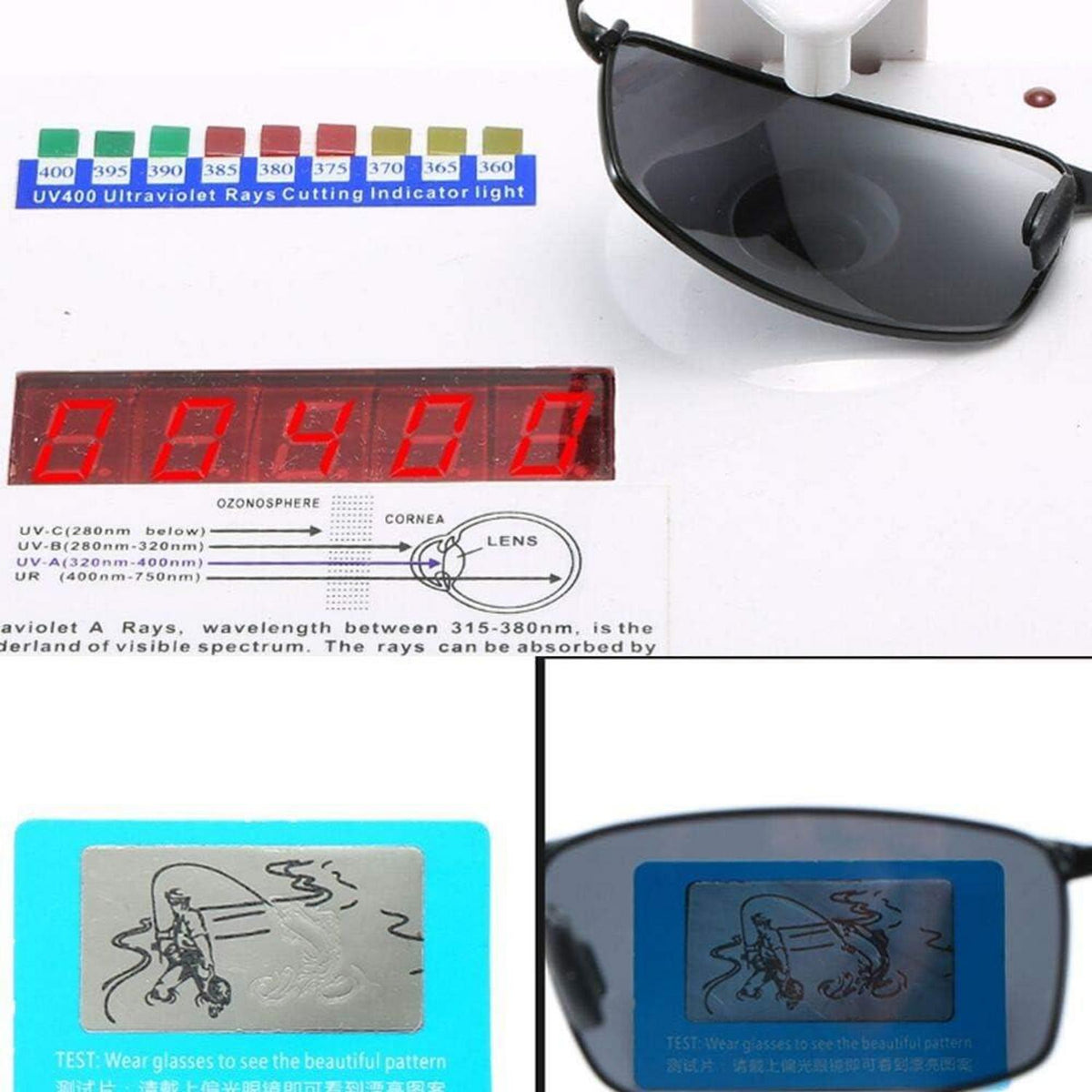 Polarisierte Sport-Sonnenbrille für Herren, UV400 Schutz, Aluminium Magnesium Rahmen