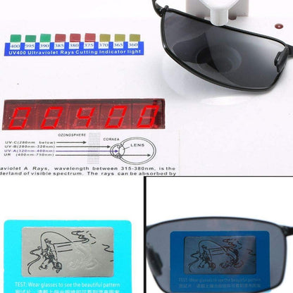 Polarisierte Sport-Sonnenbrille für Herren, UV400 Schutz, Aluminium Magnesium Rahmen