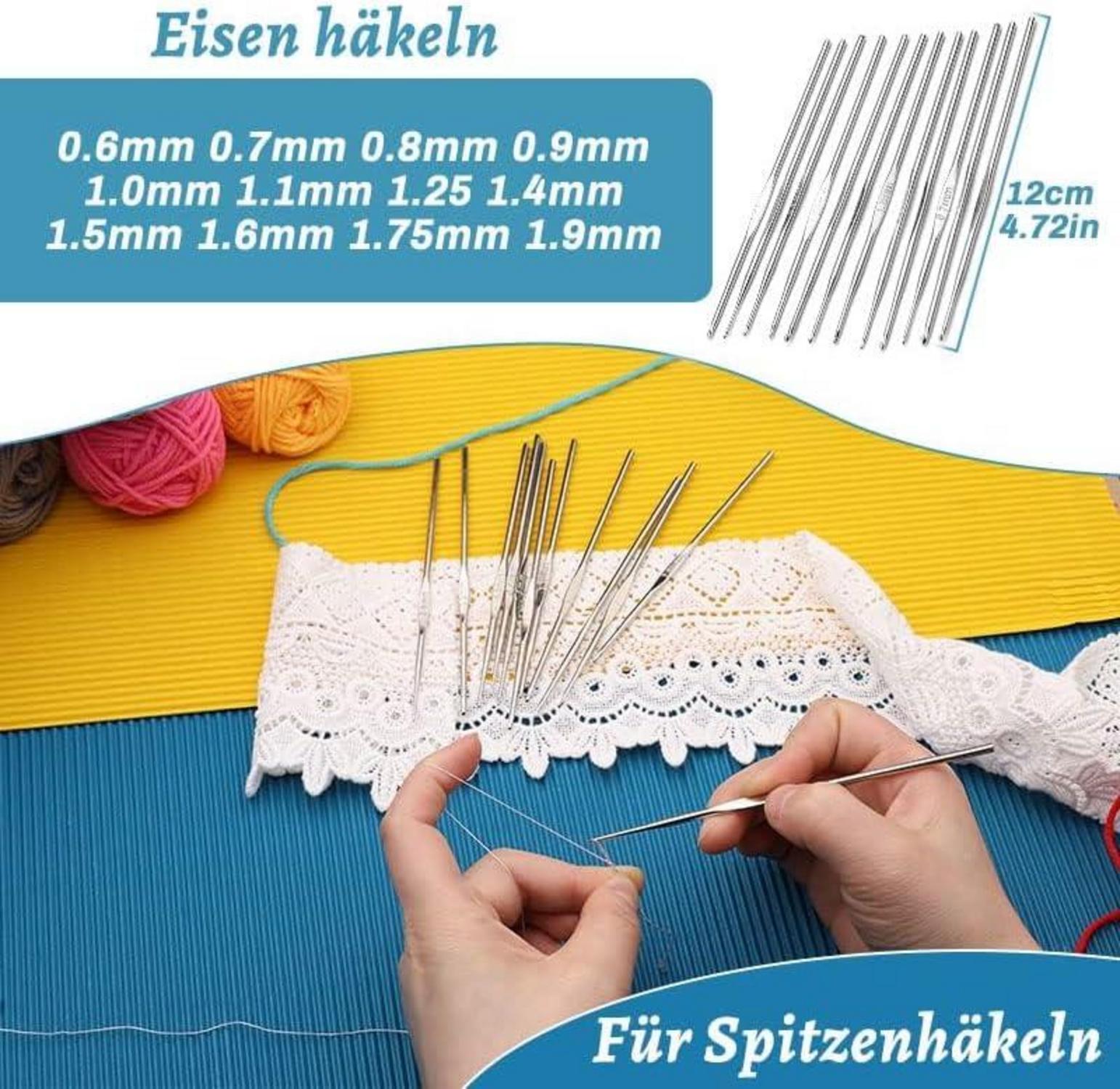 Doxiru 87-teiliges Ergonomisches Häkelnadel-Set für Anfänger