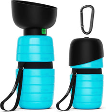 Pecute Trinkflasche Hunde Silikon Wasserschale XL 850ml Blau