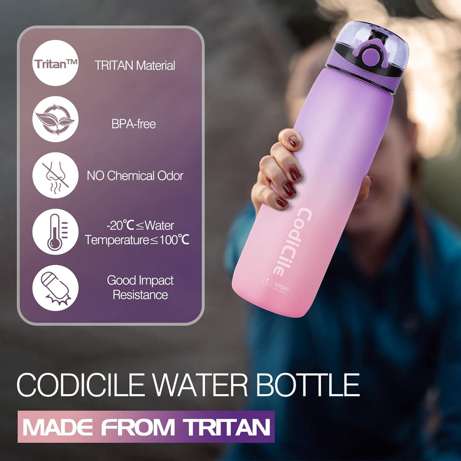 Sportliche 1L Tritan Wasserflasche mit
