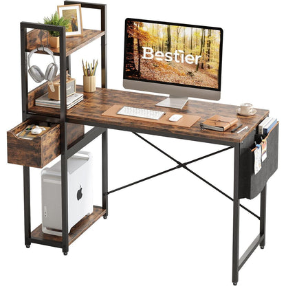 Schreibtisch mit Regal 120x50 cm Computertisch