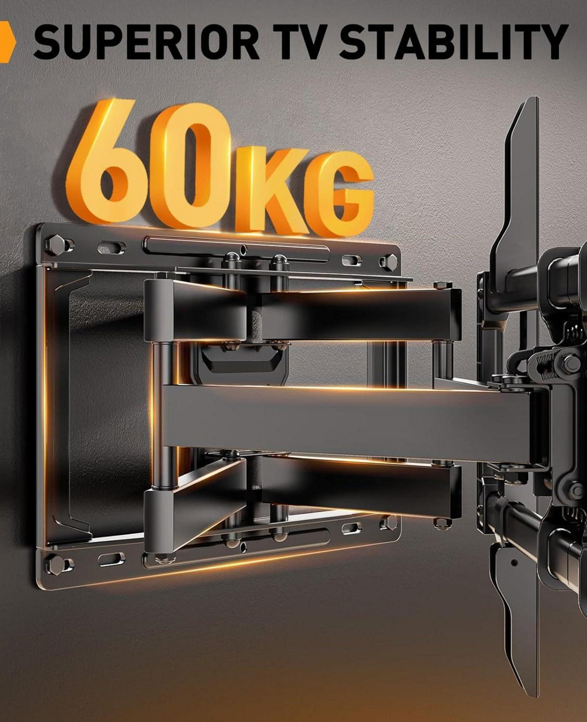 Perlegear TV Wandhalterung 42-84 Zoll schwenkbar neigbar