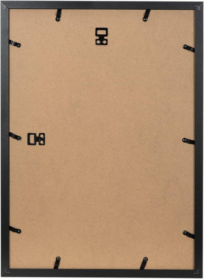 Bilderrahmen Holz A3 Passepartout Schwarz Wandmontage 3er Pack