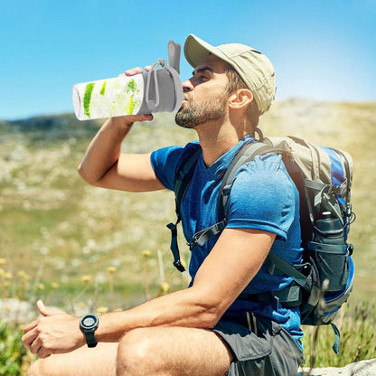 Premium Protein Shaker 700ml Grau - Leicht zu