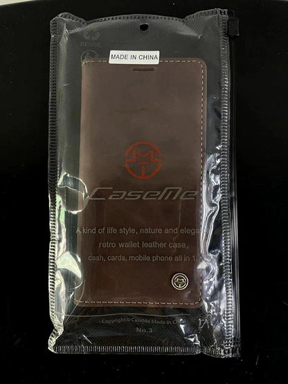 Samsung Galaxy A14 5G Handyhülle - Premium Leder Klapphülle Kaffee