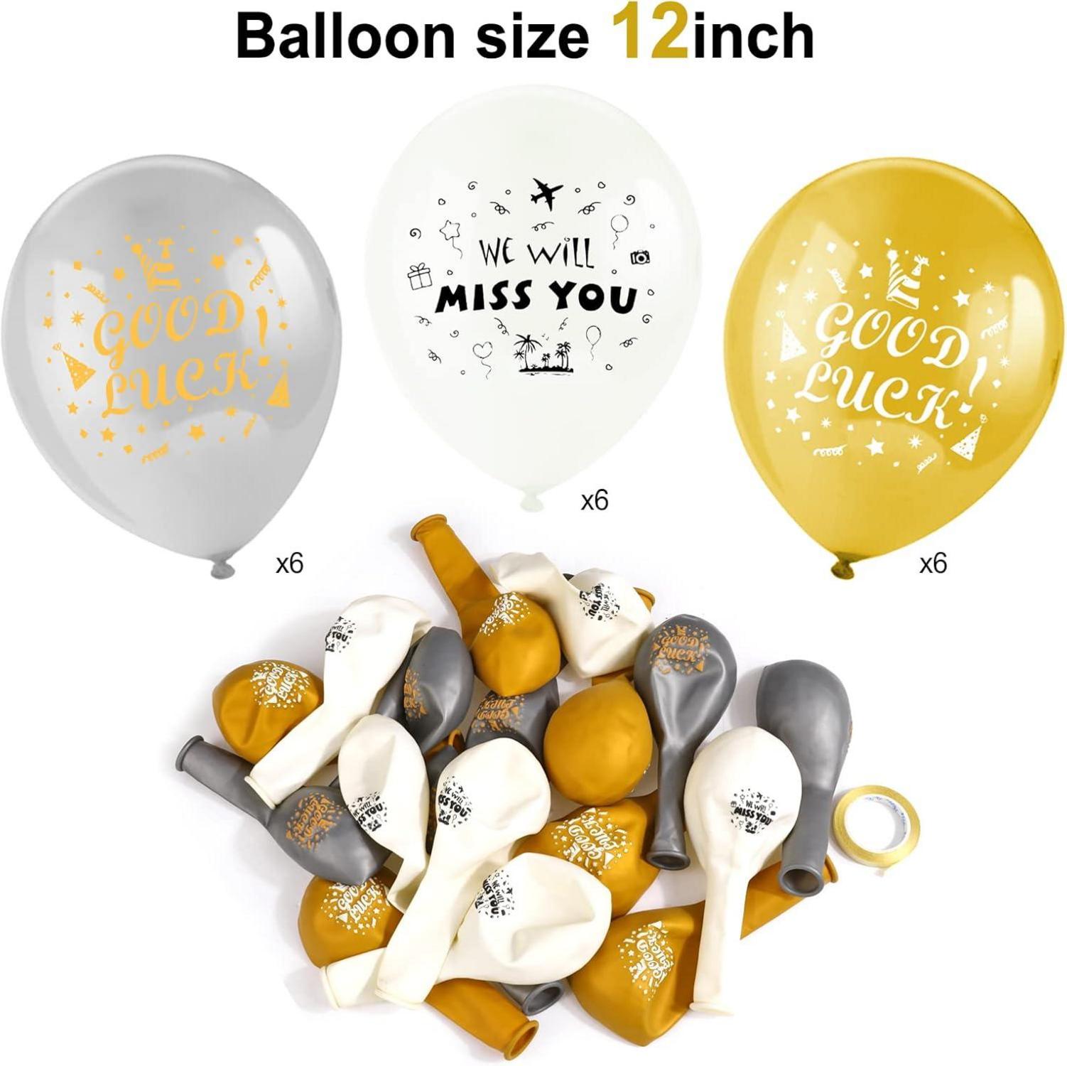 Ruhestand Deko, Abschied Kollegin, Viel Glück Luftballon, We Will Miss You Banner