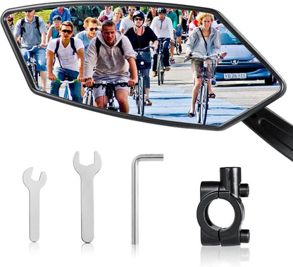 Fahrradspiegel E-Bike Links HD 360° Drehbar Klappbar Lenker
