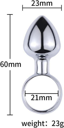 Mini Analplug Set Edelstahl Zugring Glühbirne Anfänger Butt