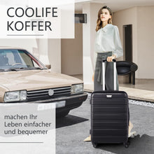 COOLIFE Hartschalenkoffer Trolley Großer Koffer TSA 4 Rollen