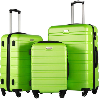 COOLIFE Reisekoffer-Set: Hartschale, TSA-Schloss, 3 Größen