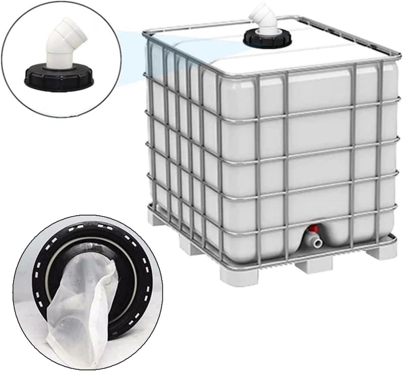 IBC Deckel Filter 45° Nylon Auswaschbar Regenwasserfilter 163mm Tank