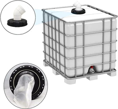 IBC Deckel Filter 45° Nylon Auswaschbar Regenwasserfilter 163mm Tank