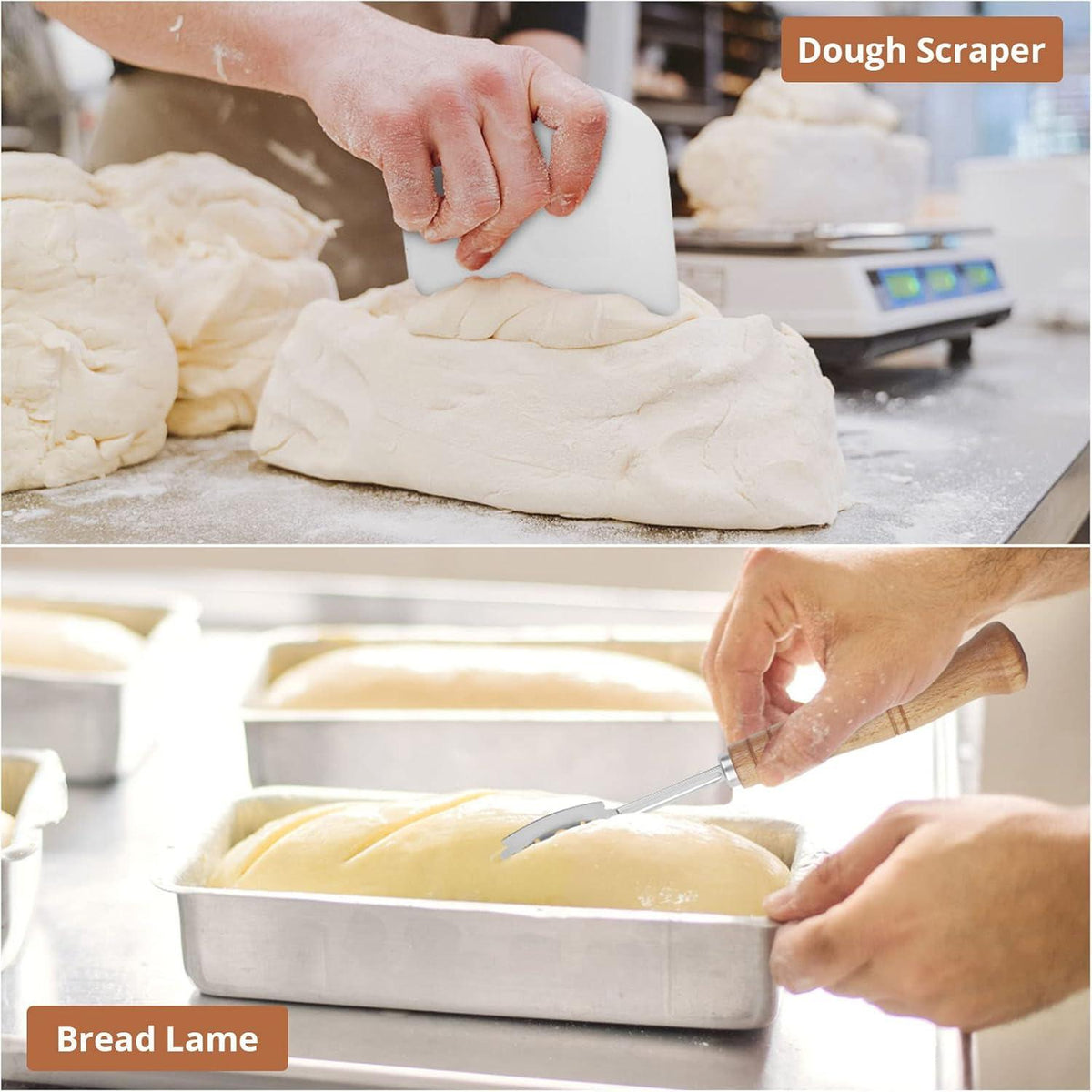Sondiko Brotkorb Gärkorb Backen 22.5cm Höhe 8.5cm Kunststoff Schaber Lame